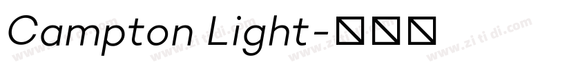 Campton Light字体转换